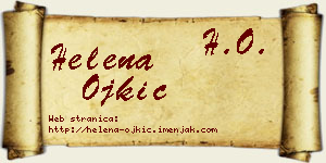 Helena Ojkić vizit kartica